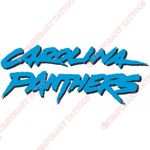 Carolina Panthers Customize Temporary Tattoos Stickers NO.445